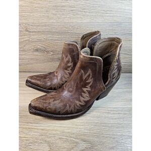 Ariat Womens Dixon Western Boots, Naturally Distressed Brown 10031487 (Size 7.5)